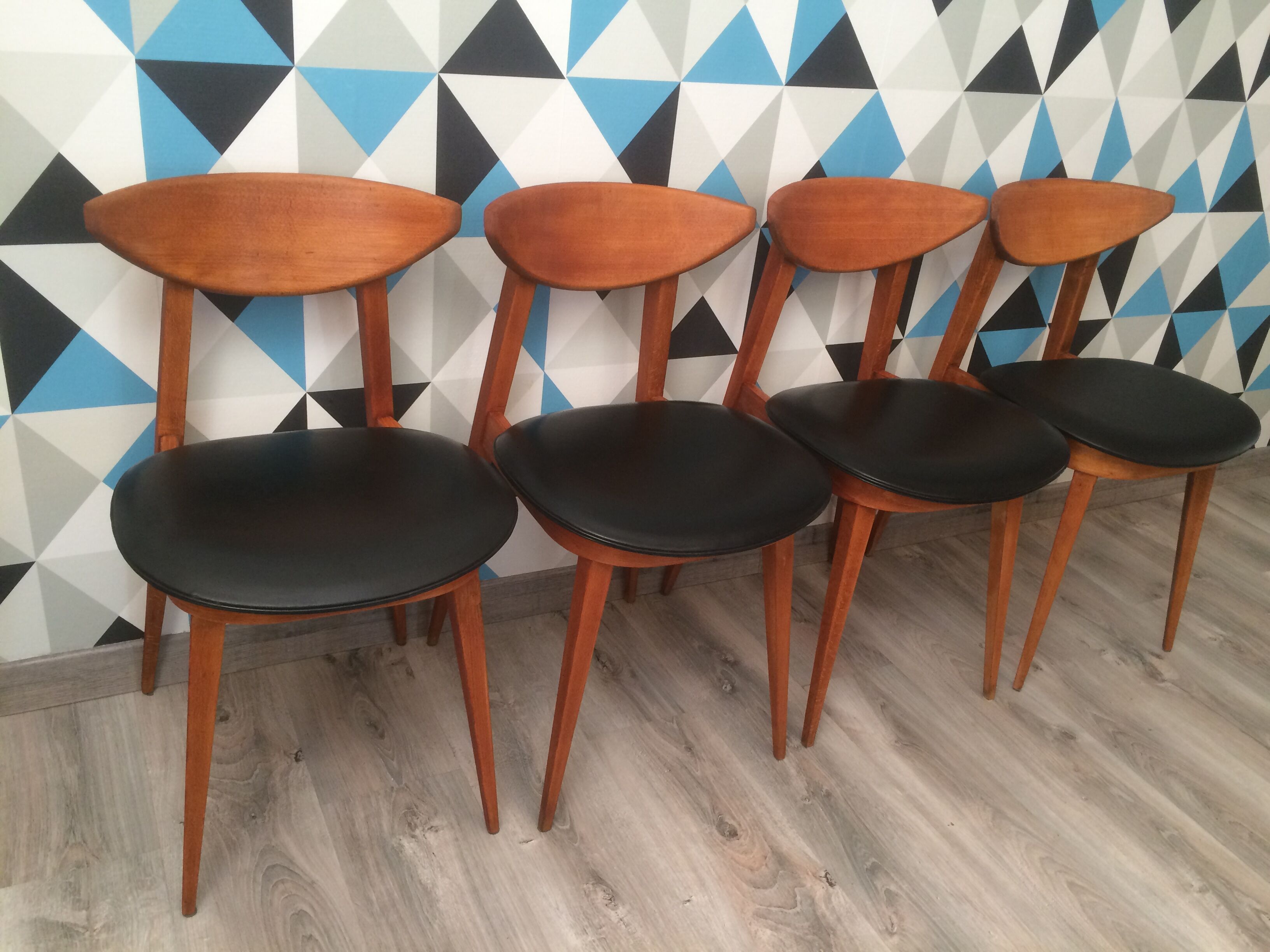 Chaises modèle "fontaria" de chez baumann vers 1970