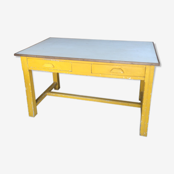 Yellow kitchen table