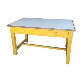 Yellow kitchen table