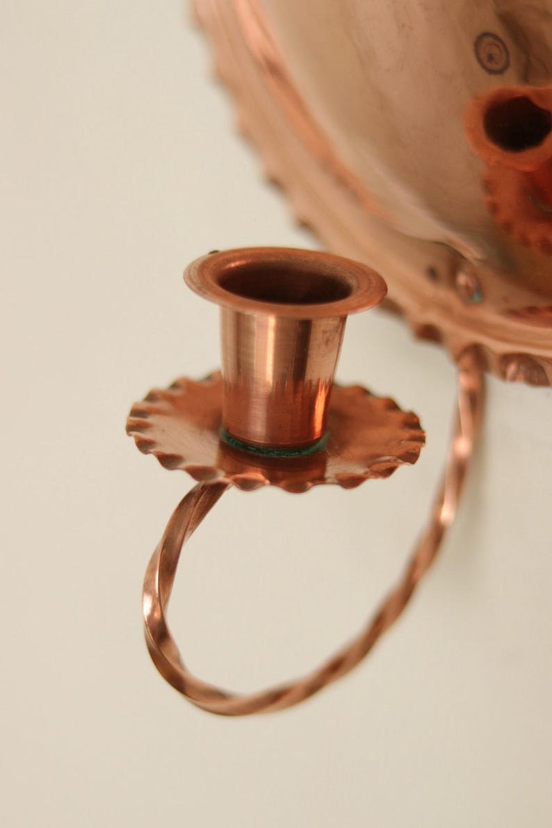 Pair of Vintage Swedish Copper Sconce - 1978