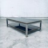 Hollywood Regency Flaminia Two Tier Coffee Table, France, 1970s