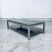 Hollywood Regency Flaminia Two Tier Coffee Table, France, 1970s