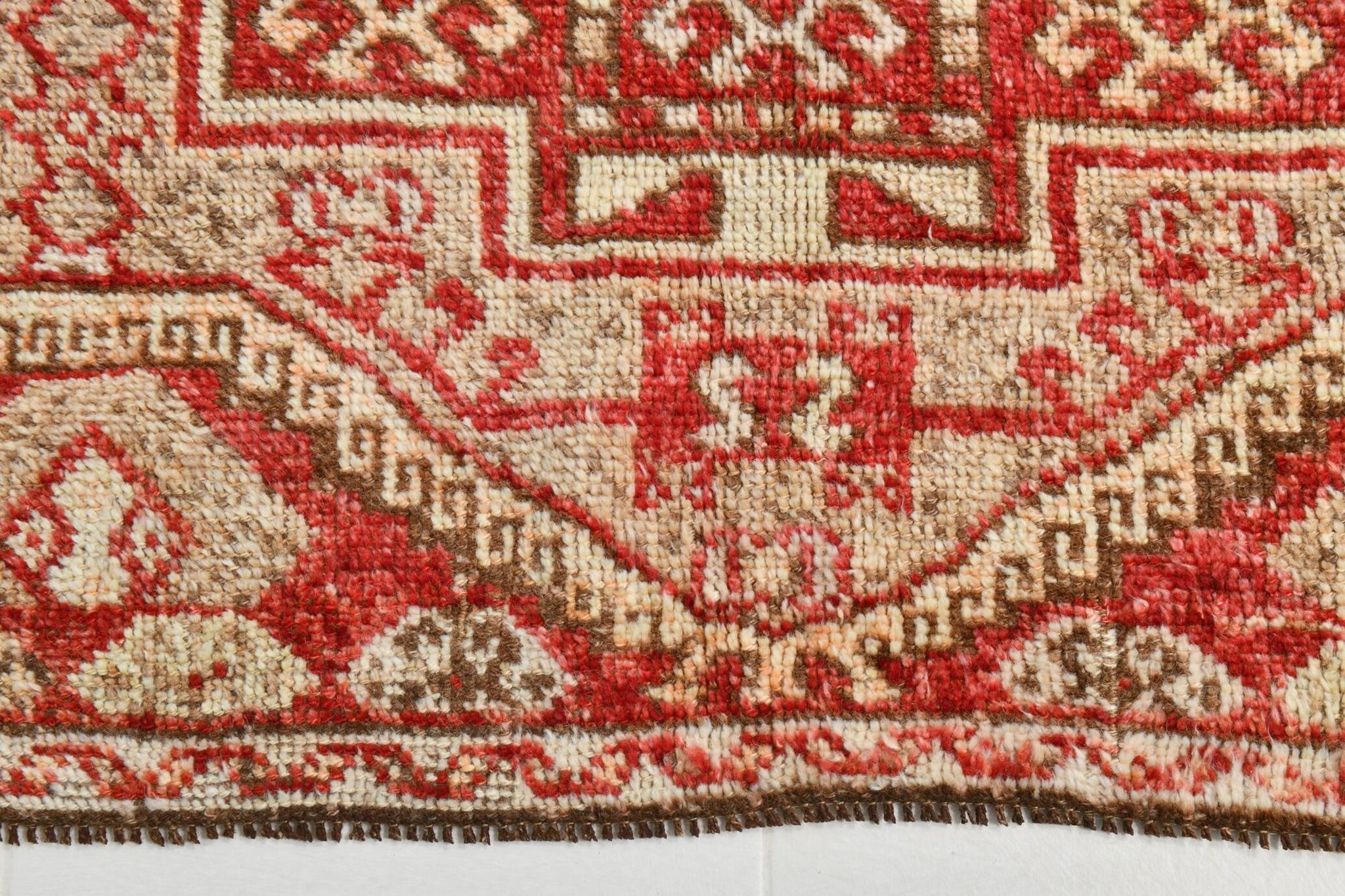5x10 Geometric Tribal Red Persian Rug, 141x309Cm