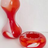 70s vase and ashtray duo