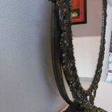 Psyche table mirror on brass stand