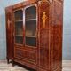 Louis XVI library in noble wood marquetry around 1850