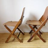 Paire de chaises pliantes US Army WWII