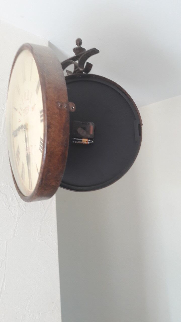 Clock double sided spirit station hall