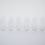Set of six glasses, Italian design, 1960s, made in Italy