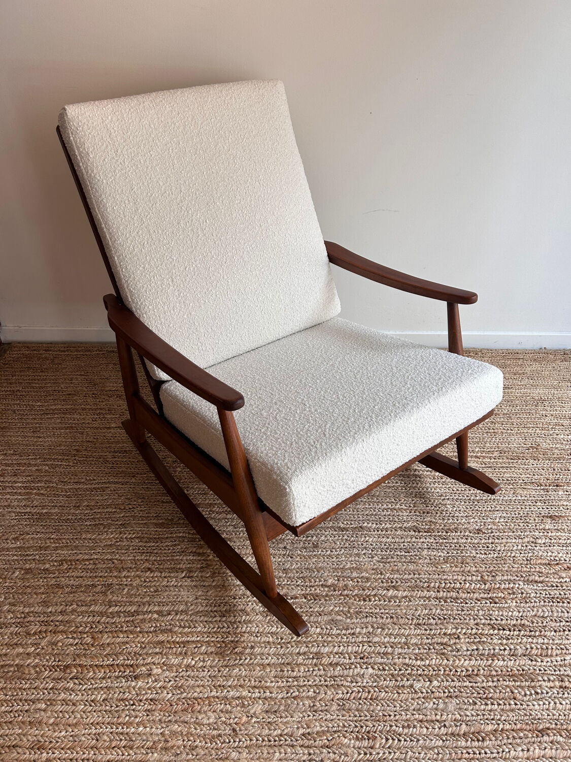 Rocking chair scandinave vintage