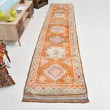 Turkish vintage Herki rug 2'10" x 12'10"
