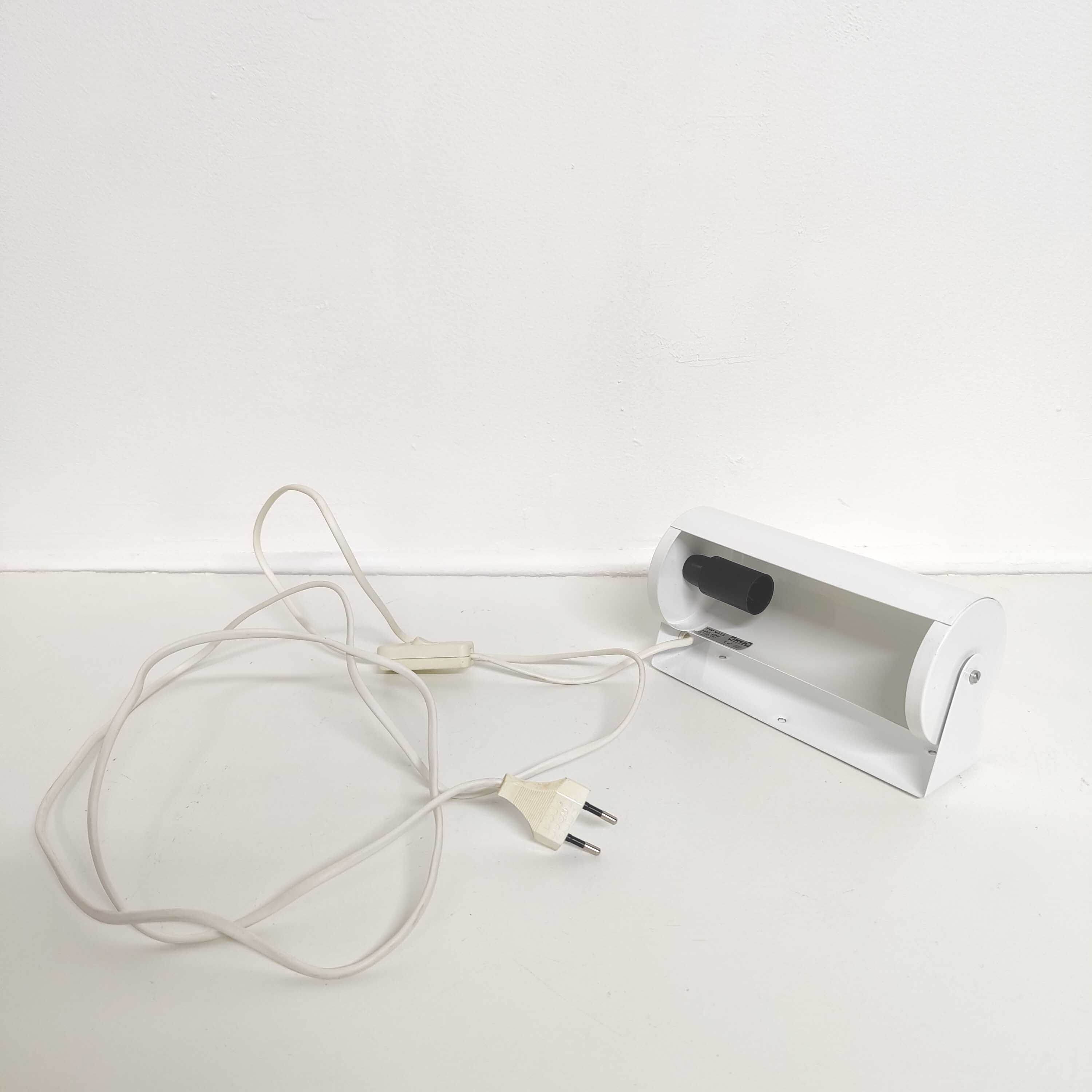 Vintage wall lamp roll Ikea V413 white vintage