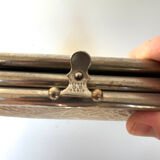 Barber's triptych mirror, beveled ice, vintage 1950