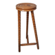 Pedestal table turned wooden stool vintage 50s