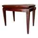 Tabouret de piano vintage en acajou massif années 60