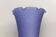 Cobalt blue frosted glass vase