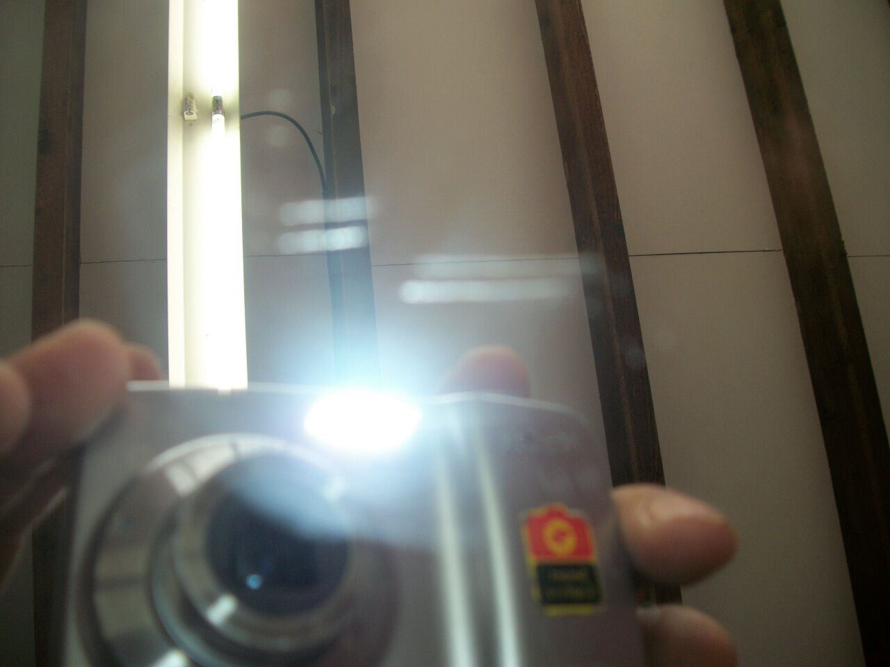 Miroir perle de bois