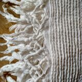 Bedspread in woven white cotton, single bed