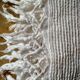 Dessus de lit en coton blanc  tissé , lit 1 place