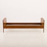 Danish mid century modern teak bed by Sidelmann Jakobsen, 1960s