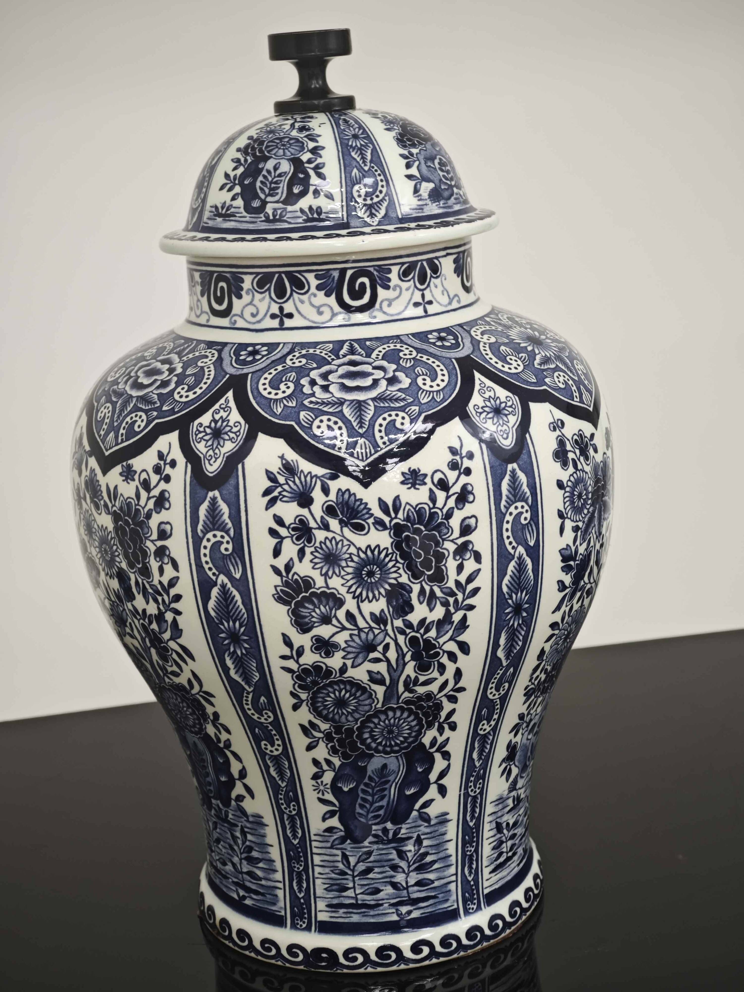 Delft Blue Porcelain Pot by Royal Sphinx by Bosch