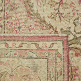 Handmade turkish contemporary 1980s beige wool carpet