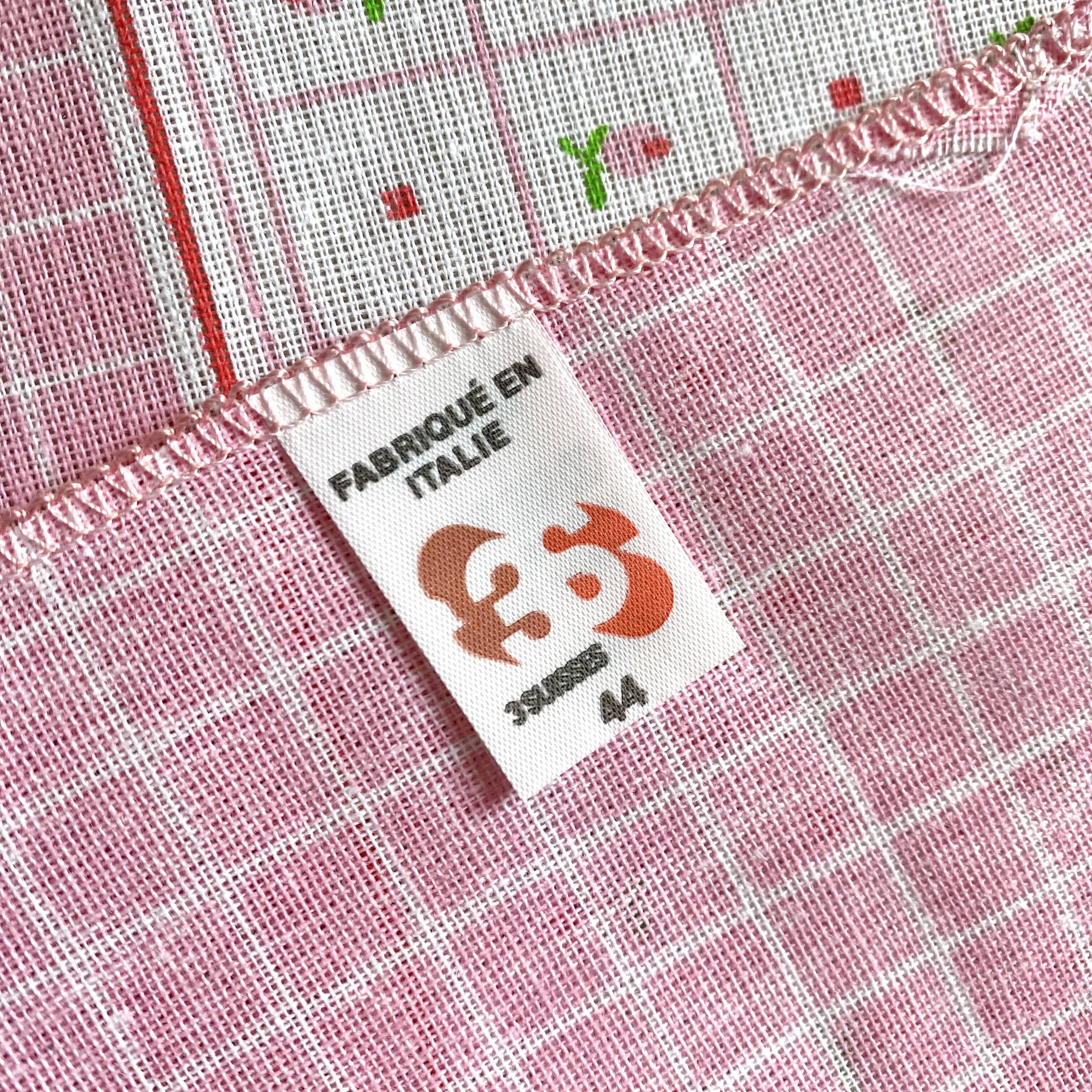 Rectangular pink floral tablecloth 150 x 120