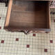 Louis XIII style desk in solid oak with twisted legs.
