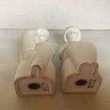 Pair of children's bookends reading from the 70s