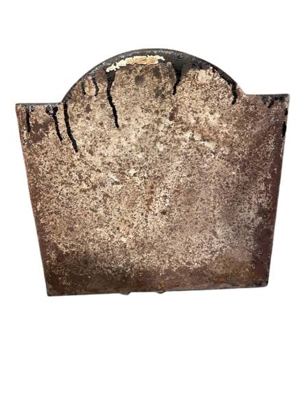 Cast iron fireplace plate
