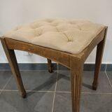 Ancien tabouret velours