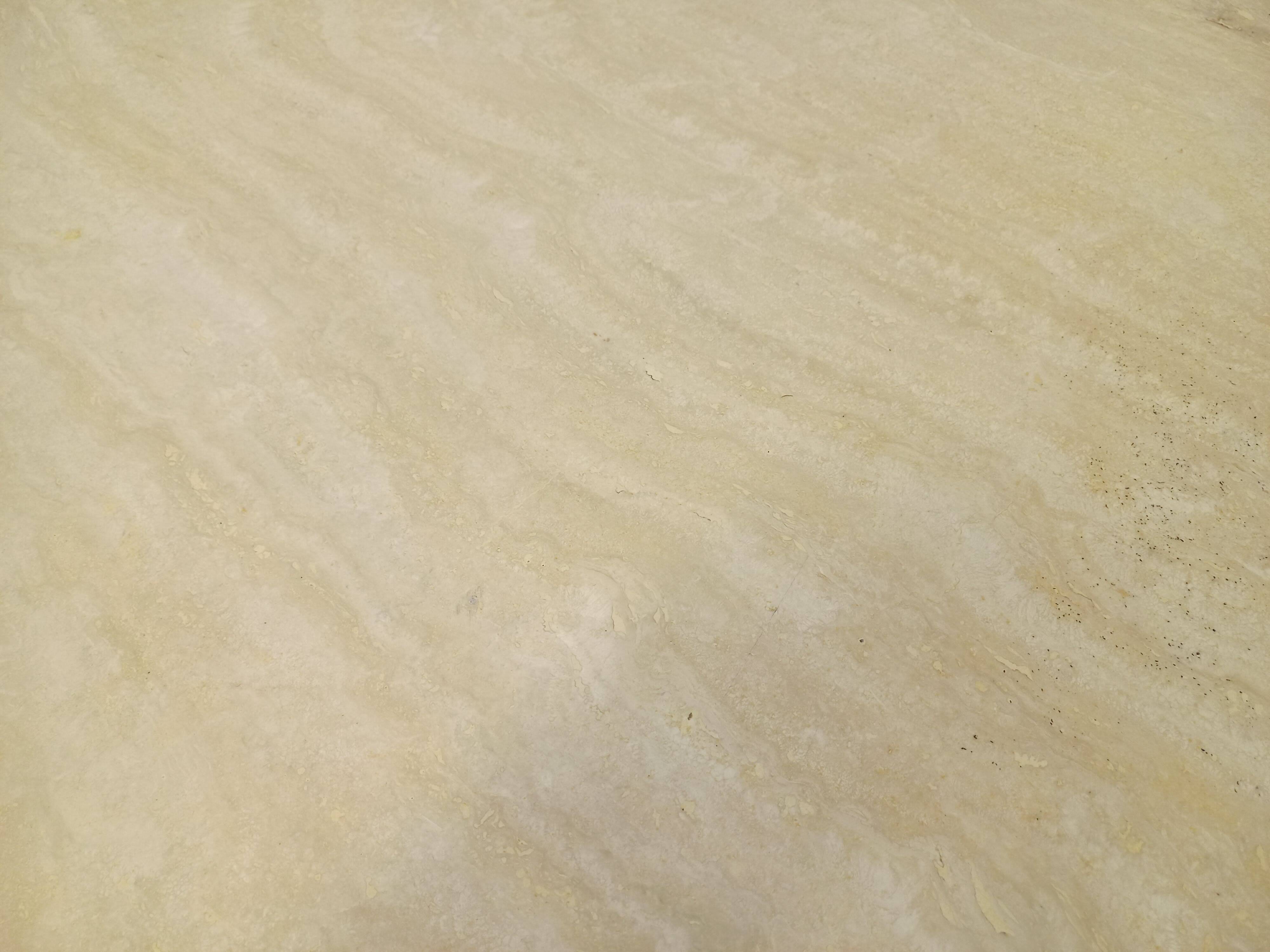 Vintage octagonal travertine dining table from the 70s 80s