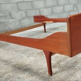 Vintage teak bed 2 places