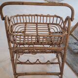 Rattan bottle holder
