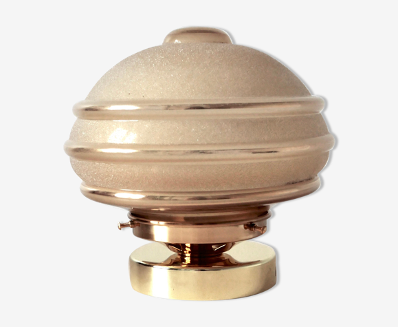 Lampe à poser en verre granité