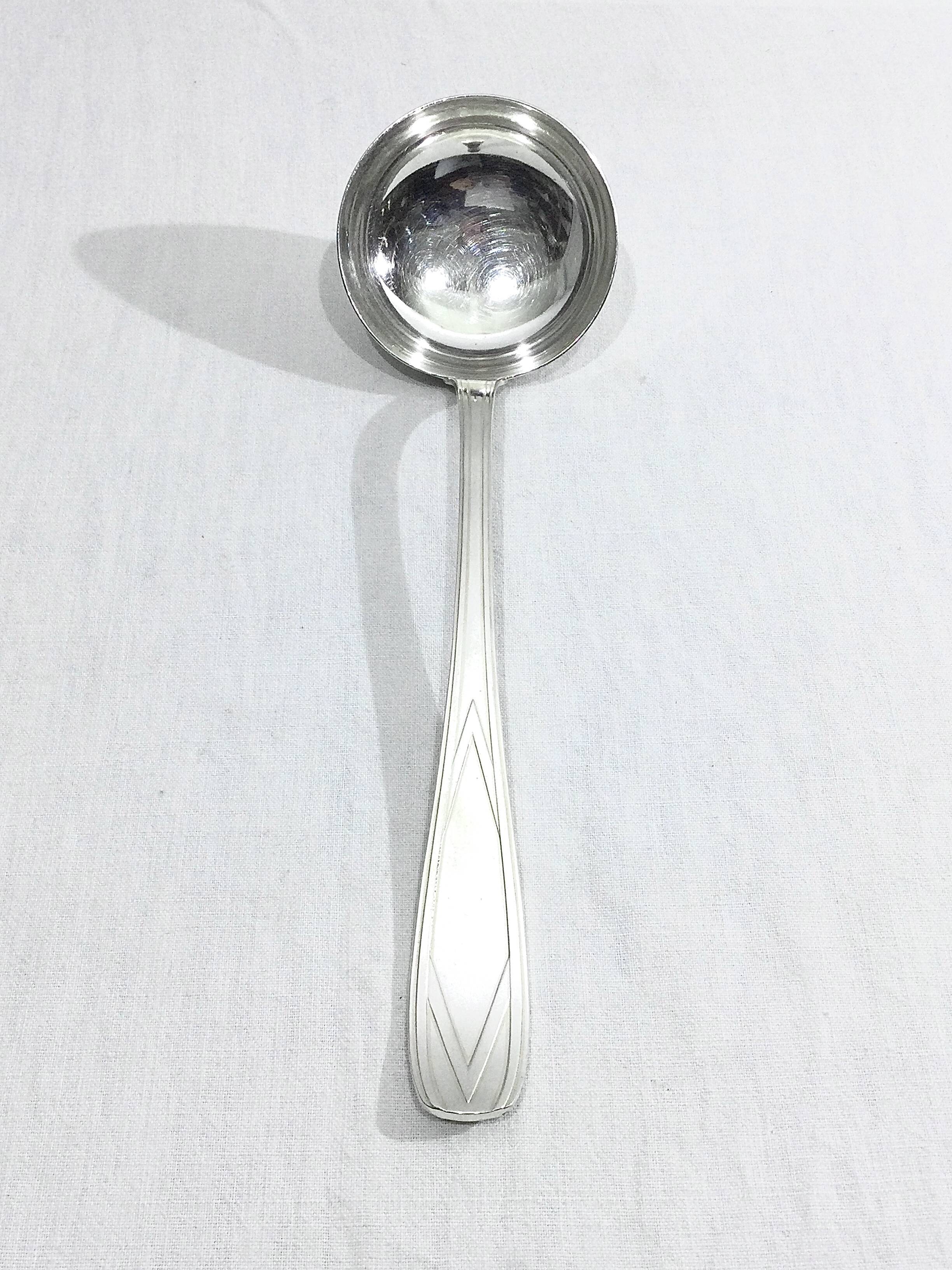 SFAM - Cutlery set 49 pieces Art Deco Silver Metal