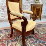 Fauteuil en acajou d’époque Empire XIX eme siècle