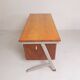 Industrial desk with 2 drawer units, 1960s.