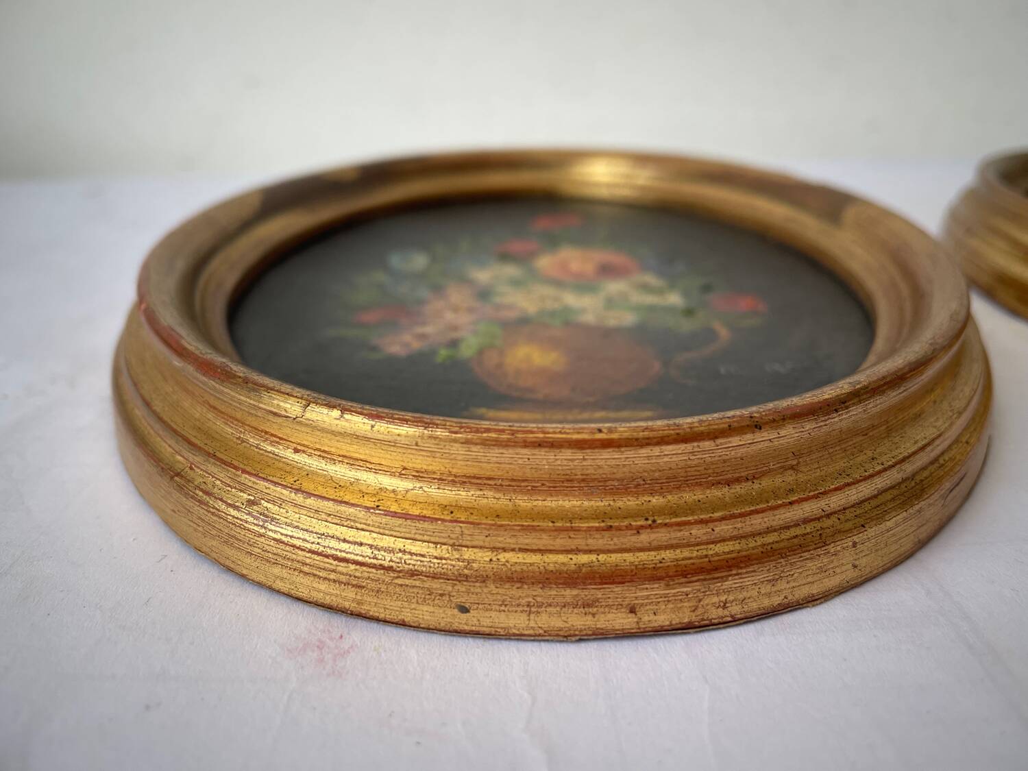 Duo of paintings "bouquet of flowers"