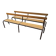 Pair of school benches