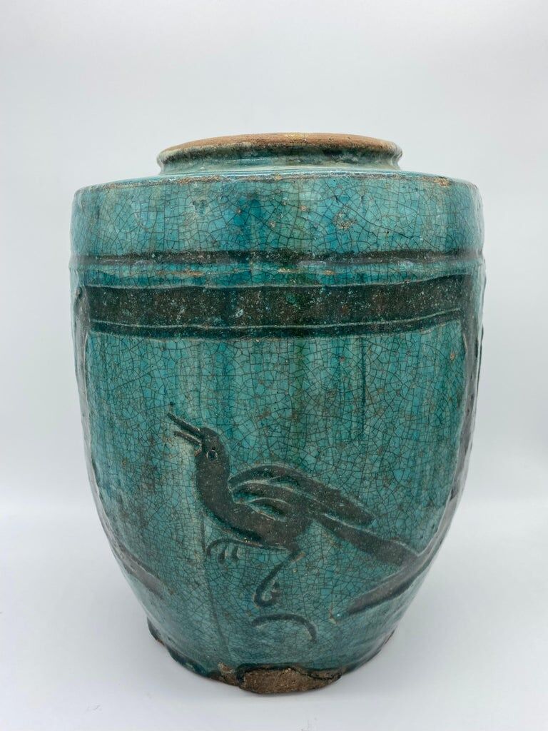 Blue jar martaban style 19th century