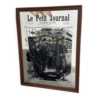 Advertising Mirror Silkscreen Petit Journal - "January 12, 1896"