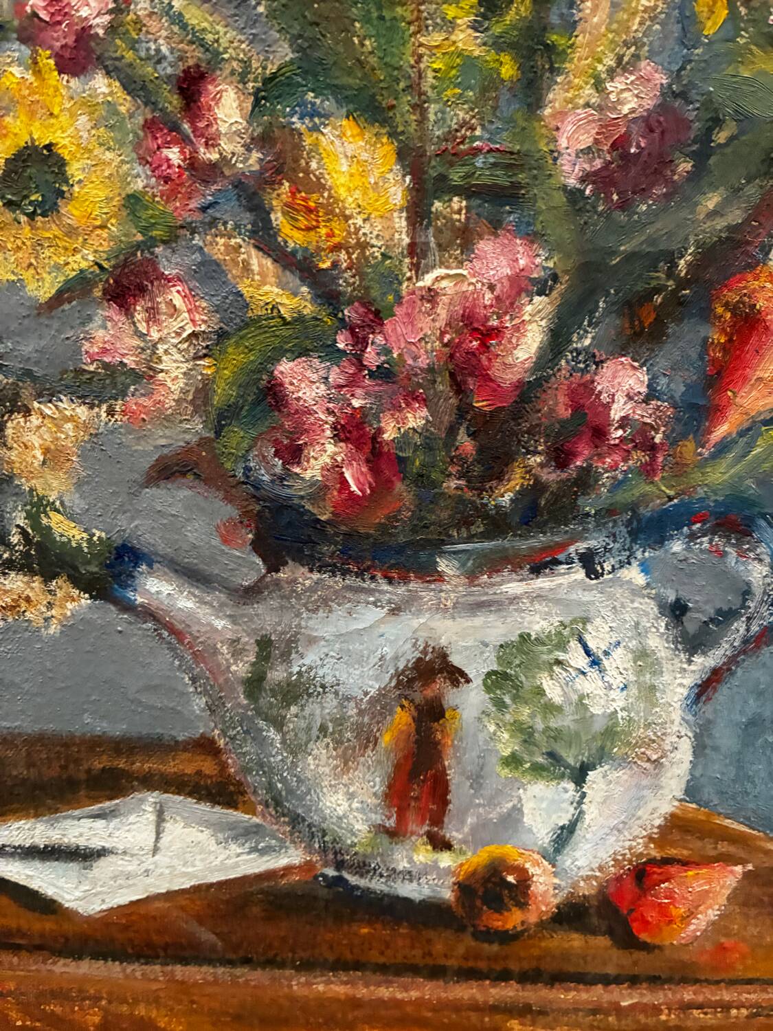 Still life painting with flowers and keys, 1973