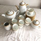 27-piece coffee and tea service in white Limoges porcelain Georges Boyer