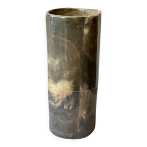 Vase 20 cm Grès noir