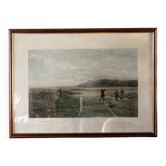 Lithographie colorisée, "The Drive" Golf, d'après Douglas Adams (1853-1920)