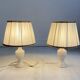 Pair of vintage 1970s alabaster table lamps