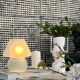 Frosted glass mushroom lamp