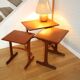 Lampe bois avec abat-jour corde 400mm