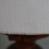 Pineapple wooden lamp with fabric shade 650mm